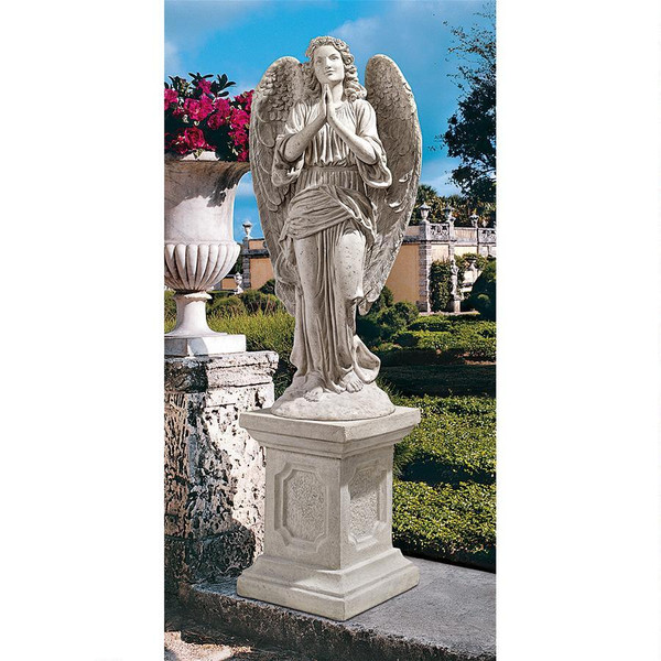 Basilica Praying Angel Garden Statue Guardian Life Sized Renaissance